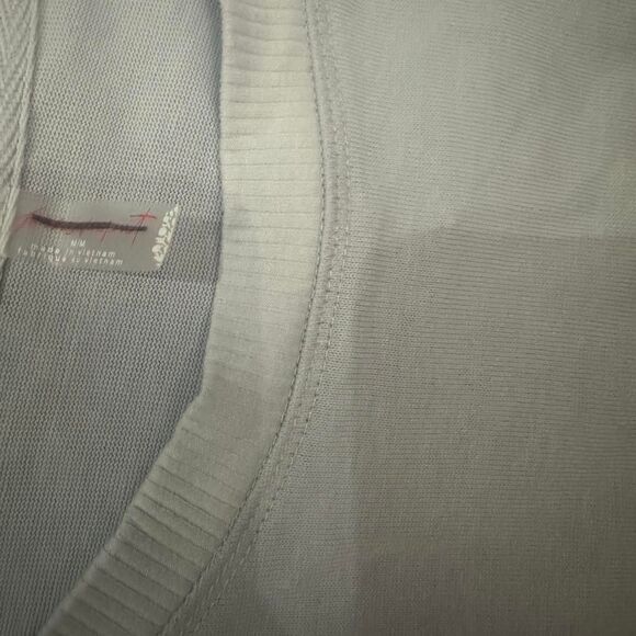 Free People Post Up Layer long sleeve shirt M oversized Crewneck stripe workout - Picture 4 of 7